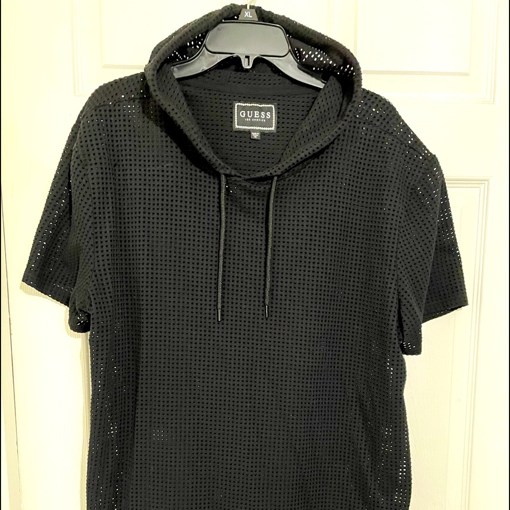 Black Guess mesh shirt XL